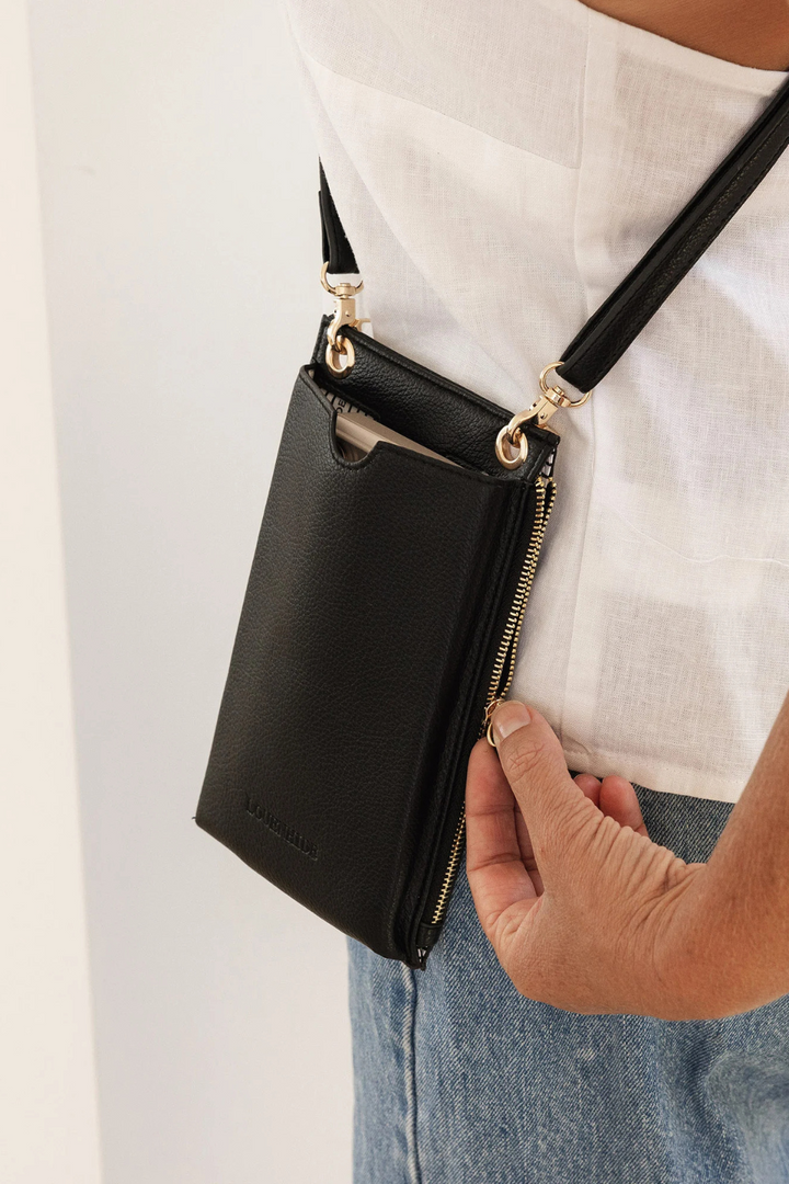 Suki RFID Phone Bag in Black