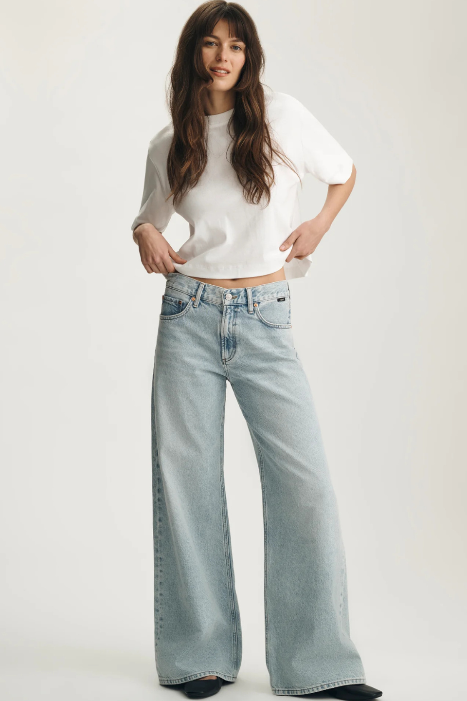 Sandy Wide Leg Jeans - Hot Peppers Clothing