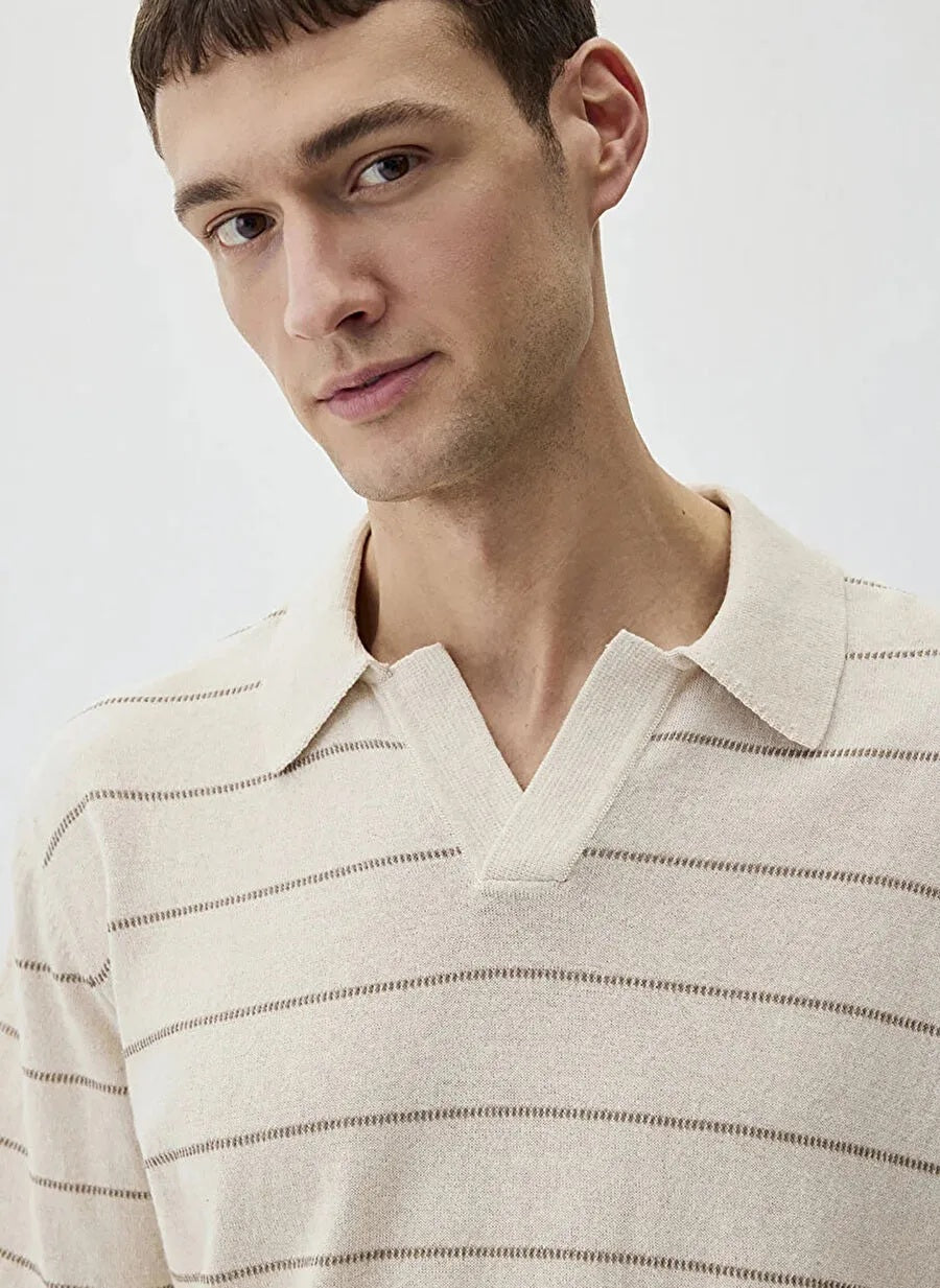 Short Sleeve Polo Sweater