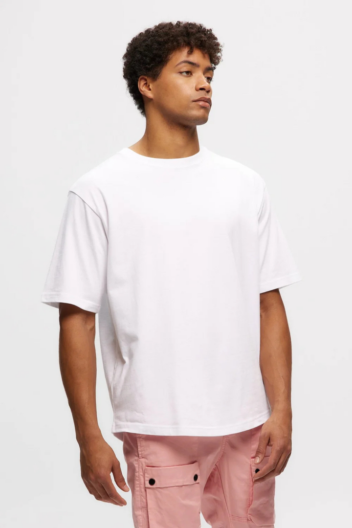 Eazy Scoop Box Tee in White