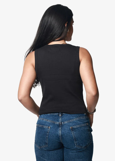 Honky Tonk Queen Ribbed Crop Tank