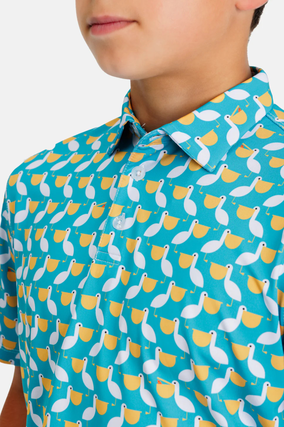 Waggle Pelican Party Boy's Polo WAGGLE