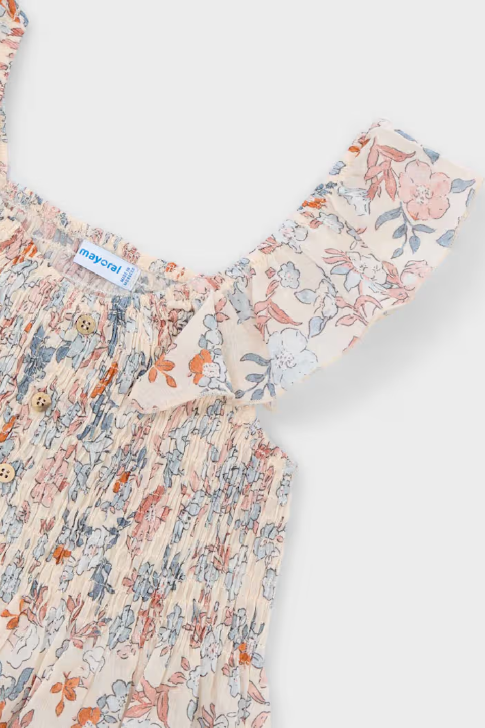 Mayoral Girl Printed Bambula Top MAYORAL