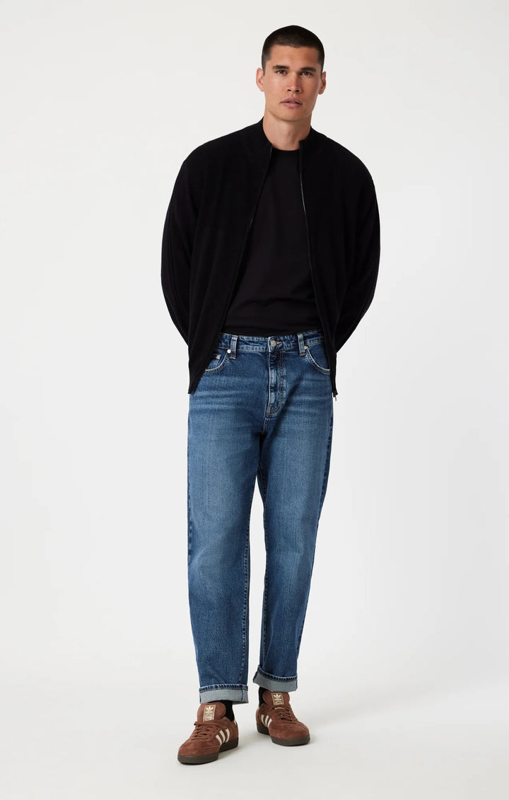 Marcel Loose Straight Leg Jeans | Mid Brushed Classic Blue
