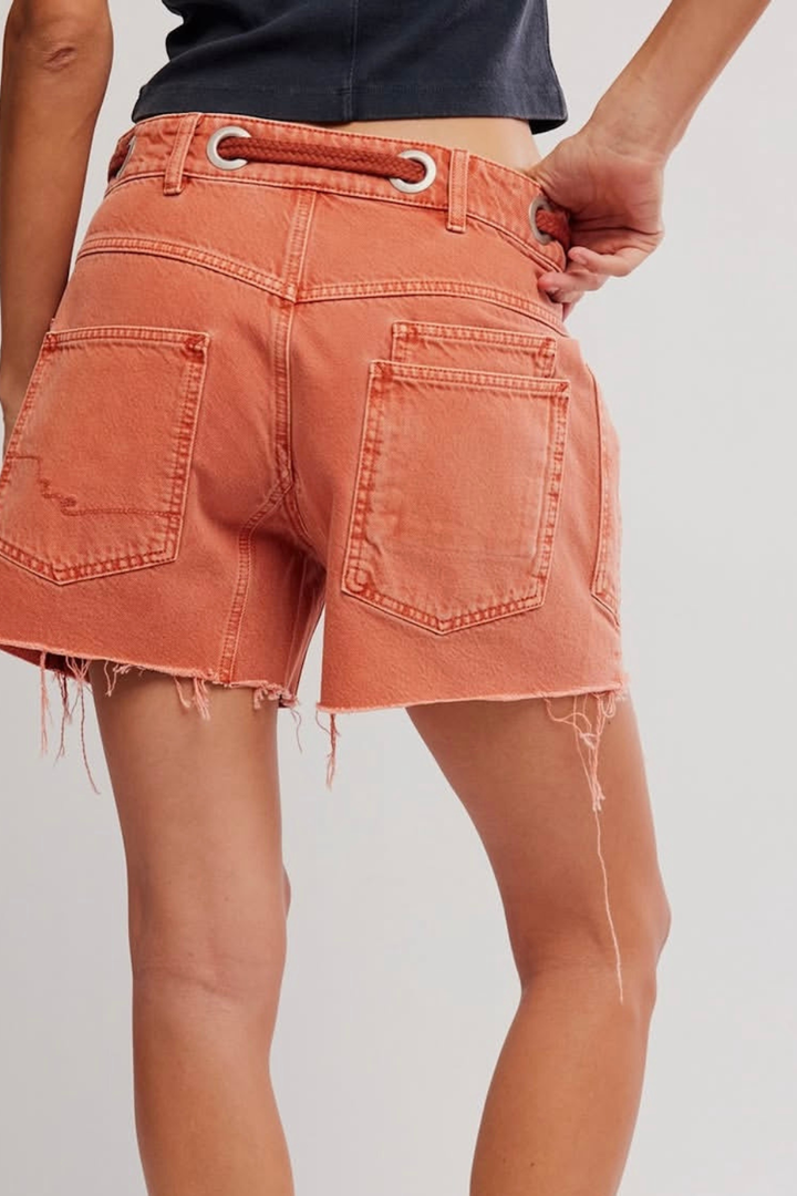 We The Free Moxie Barrel Shorts in Sunset FREE PEOPLE