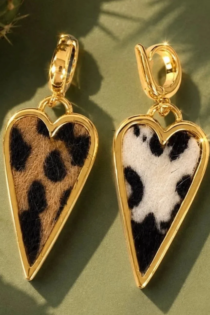 DBL Designs Wild Child Animal Print Heart Necklace
