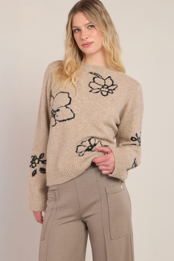 Room 34 Poppy Floral Crewneck Sweater