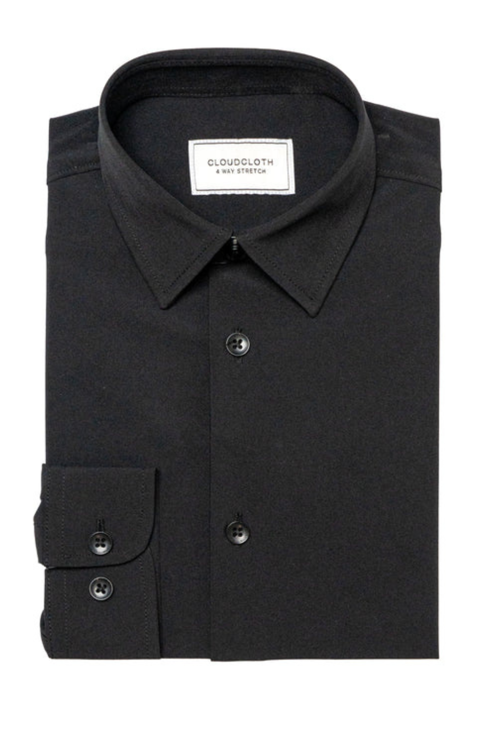 Black Cloud Cloth Stretch Dress Shirt - Hot Peppers Clothing