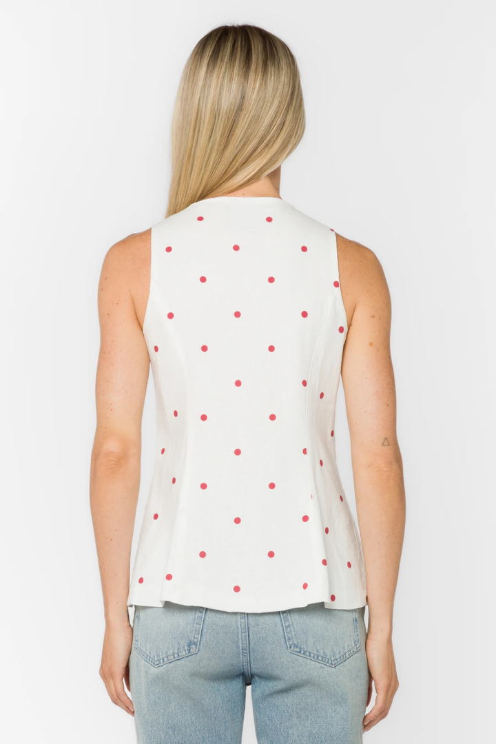 Velvet Heart Reba Cardinal Dot Vest VELVET HEART