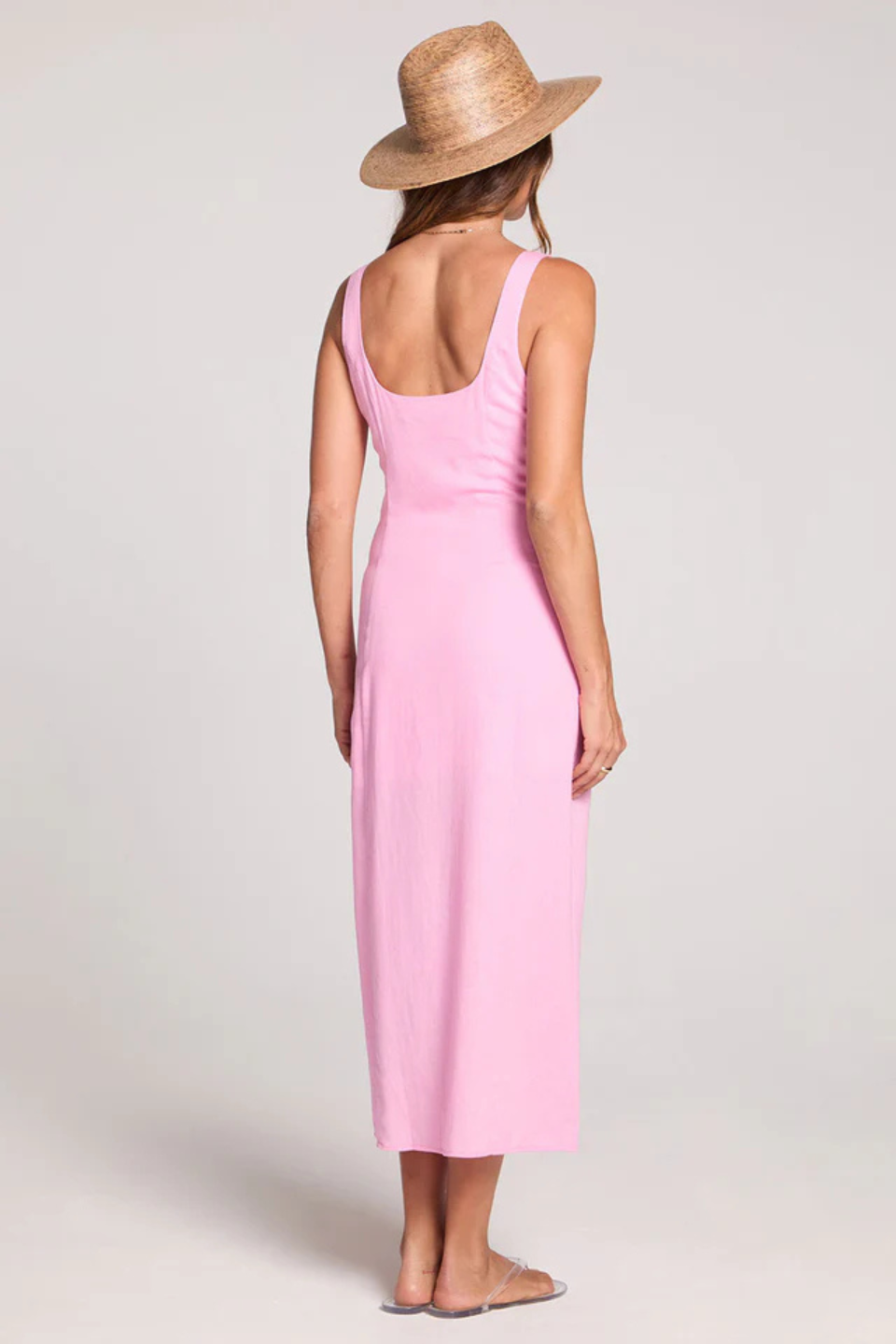 SALTWATER LUXE Woven Petunia Tank Midi Dress - Hot Peppers Clothing