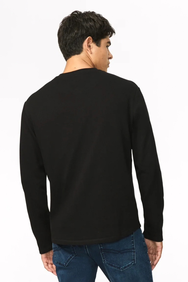 Buffalo Kambo Ribbed Long Sleeve Henley
