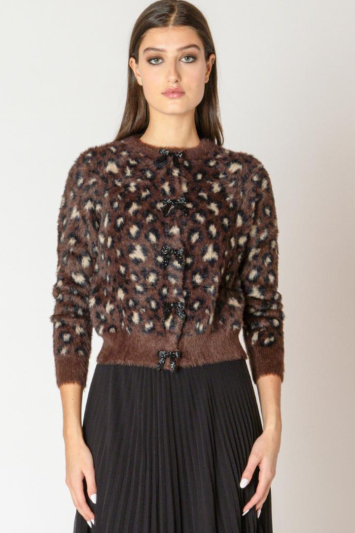 Carmine Soft Touch Patterned Cardigan