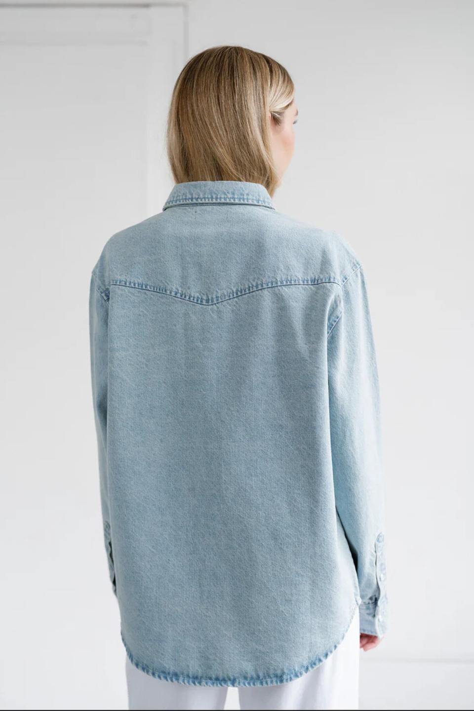 Brunette The Label Jolene Denim Shirt Brunette
