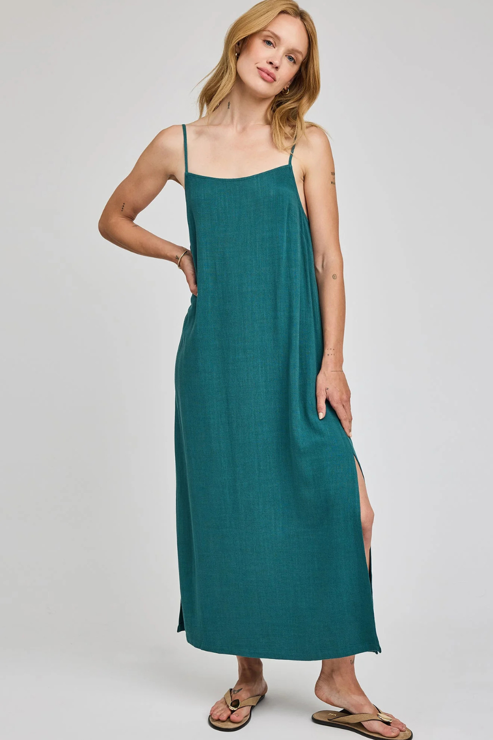 Twyla Linen Dress - Hot Peppers Clothing