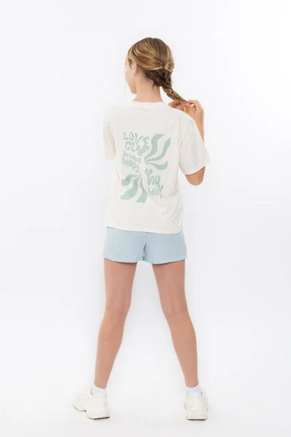 No Way Monday girls' T-shirt loose fit off-white - Hot Peppers Clothing