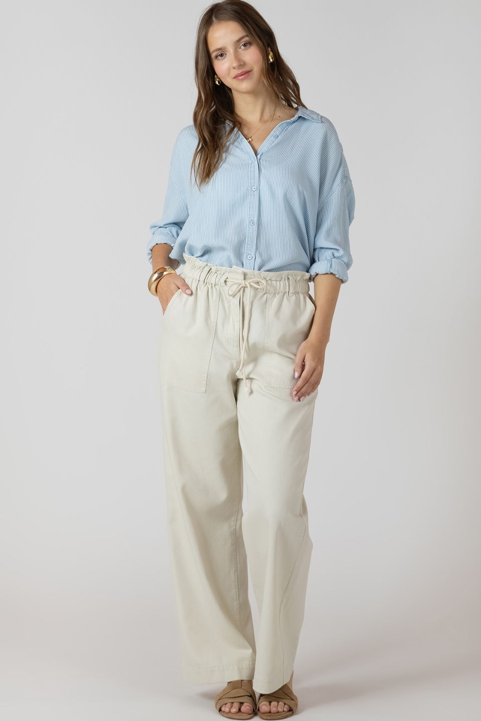 Anya Wide Leg Denim Pant
