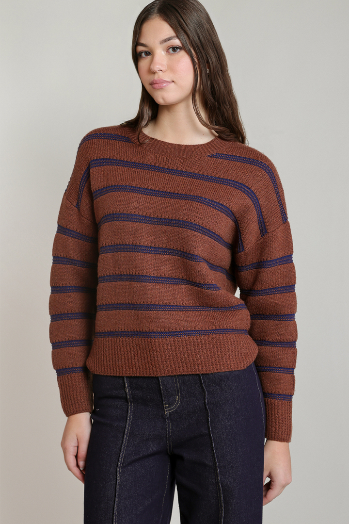 Dex Jacqueline Stripe Crewneck