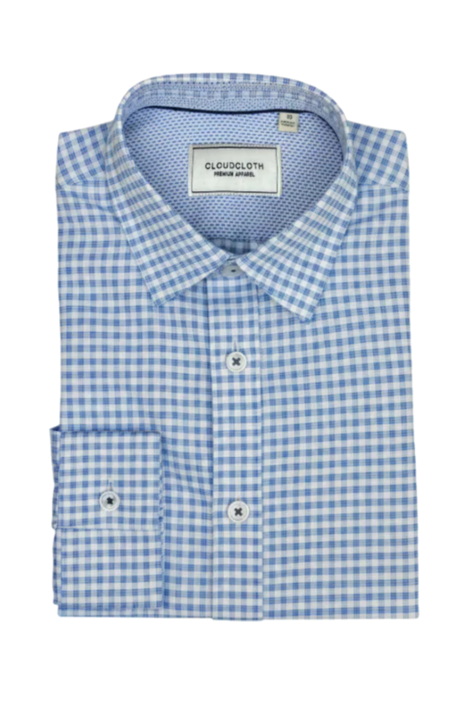 Blue Cloud Cloth Dress Shirt - Hot Peppers Clothing