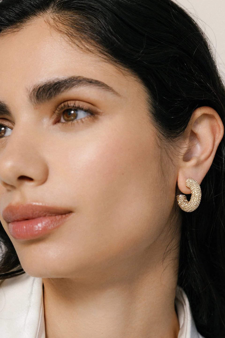 HILLBERG &amp; BERK Sparkle Chunky Hoops