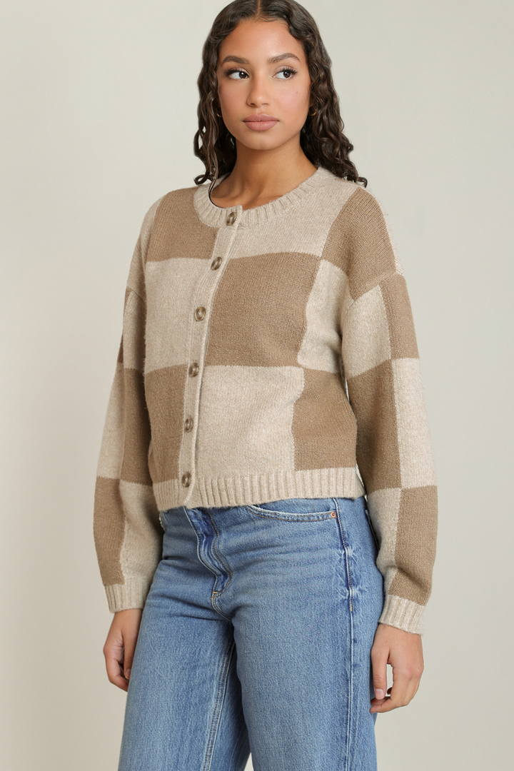 Dex Lenore Colorblock Cardigan