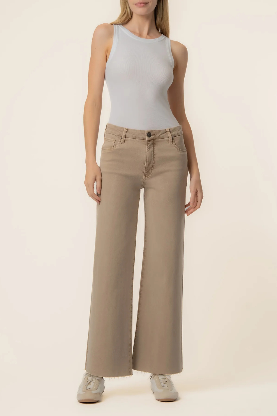 Kut From The Kloth Meg High Rise Wide Leg in Chai KUT