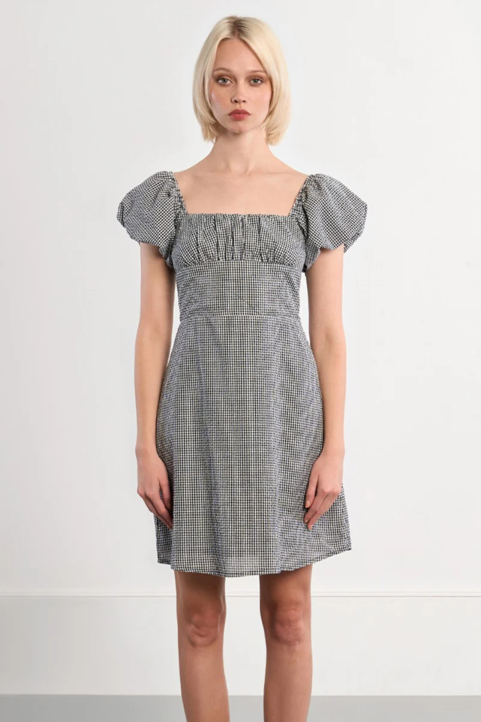 Gingham Mini Dress - Hot Peppers Clothing