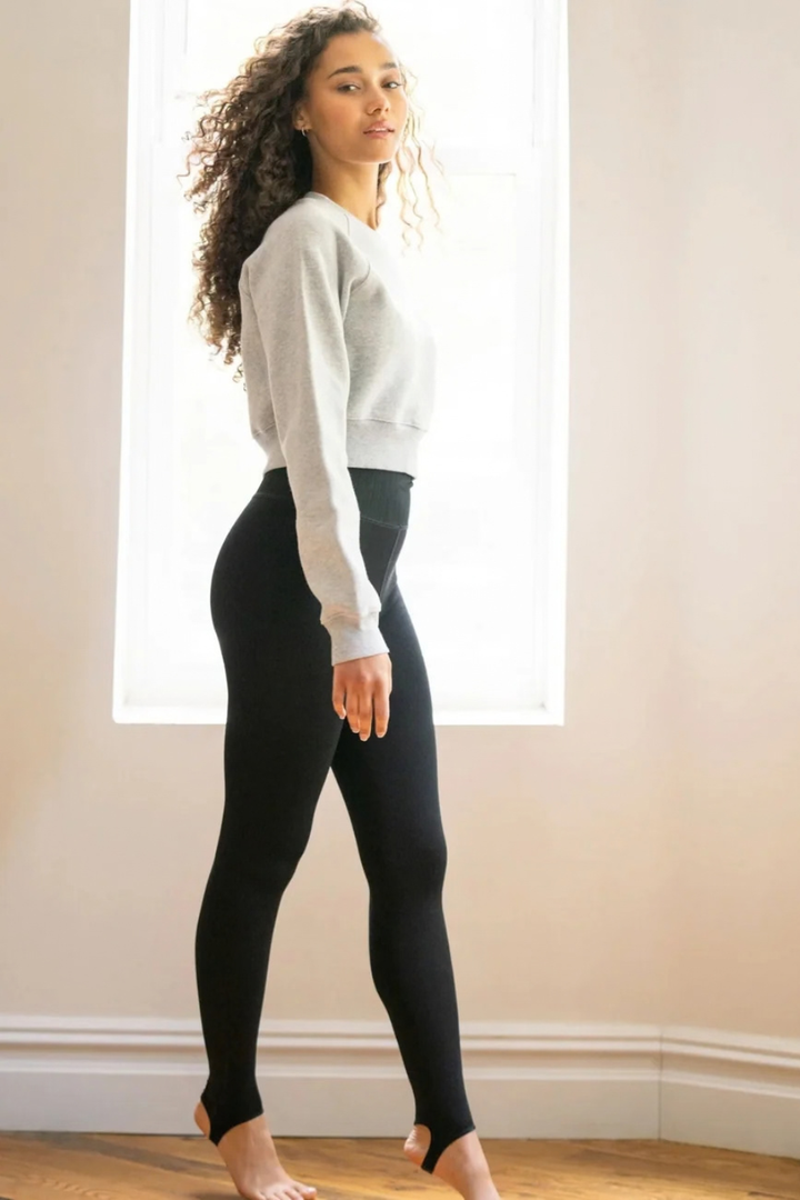 Lemon Loungewear Faux Translucent Fleece-Lined Tights