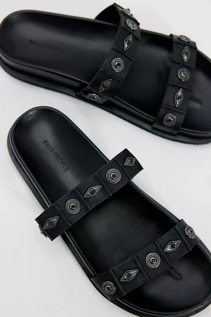 Free People Findings Footbed Sandals - Hot Peppers Clothing