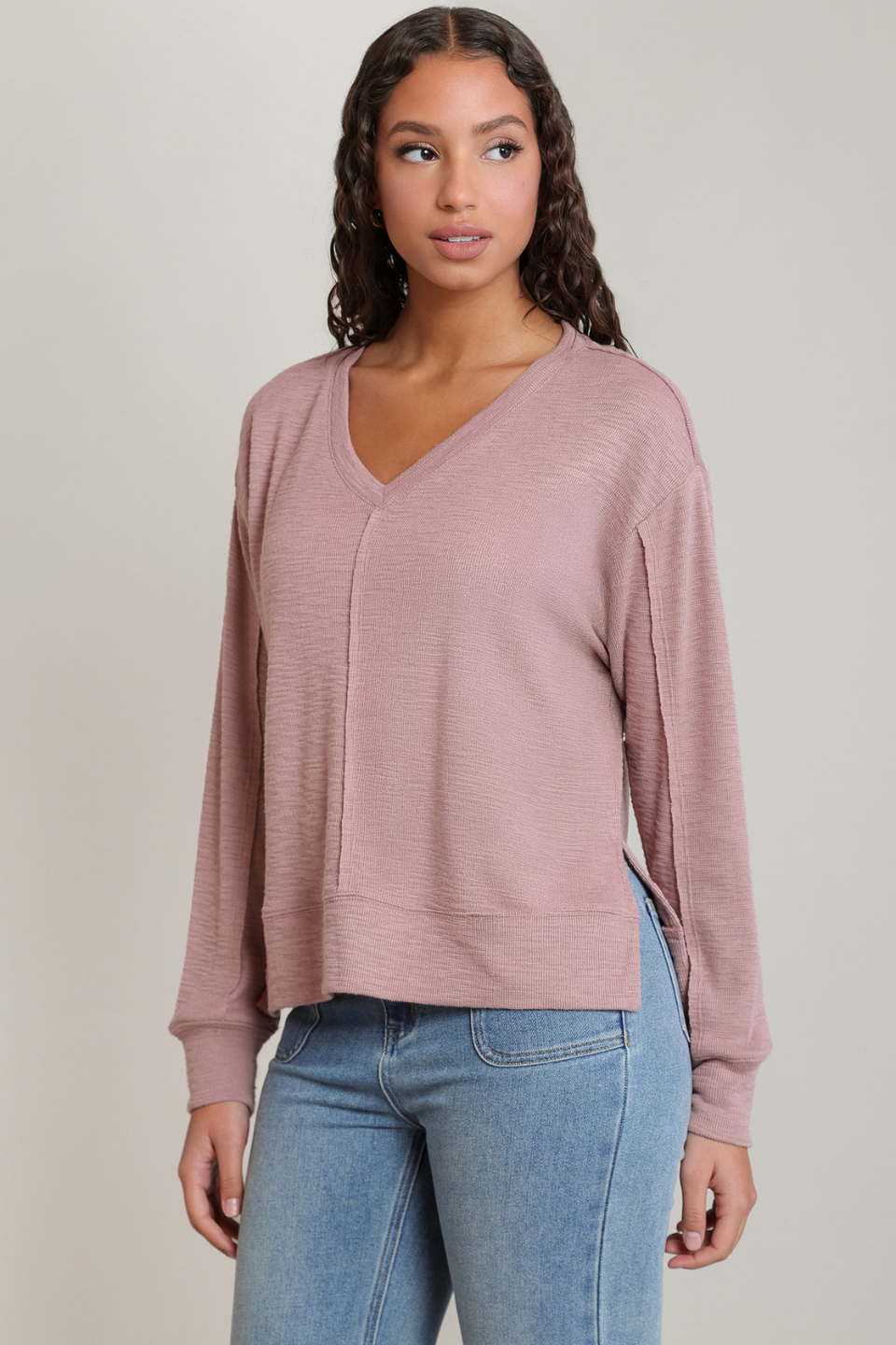Dex Cosette V-Neck Knit Top