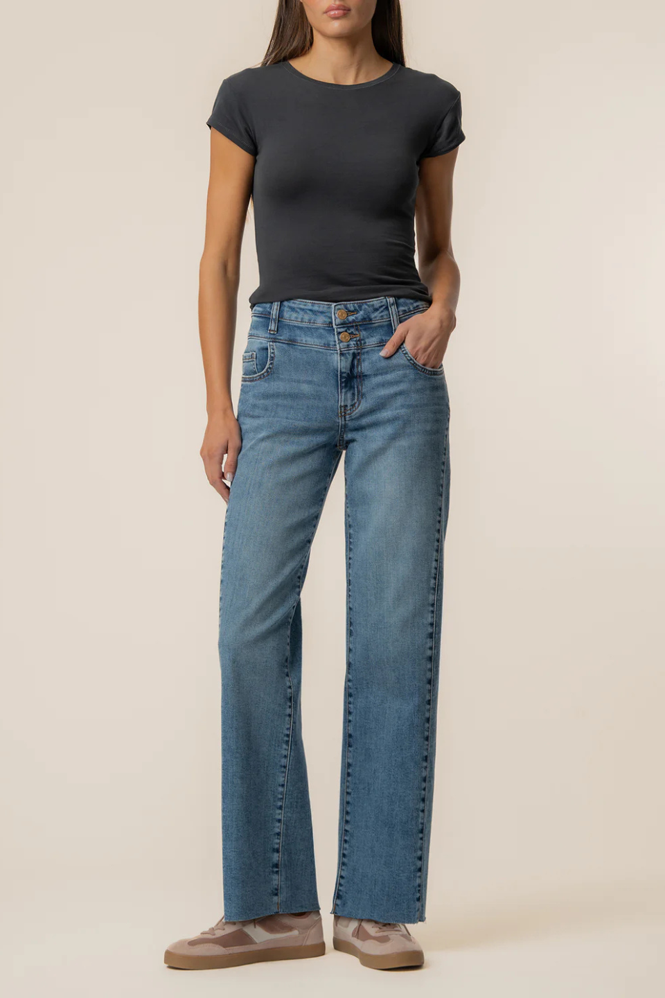 Kut From The Cloth Charlotte High Rise Wide Leg, Long KUT