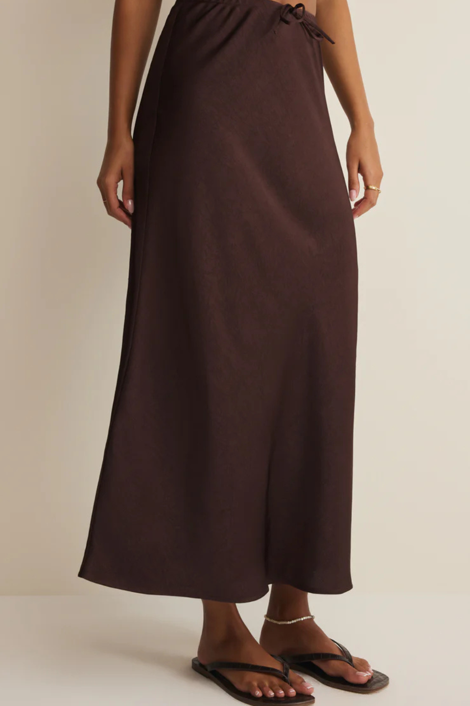 Z Supply Viva Satin Midi Skirt Z SUPPLY