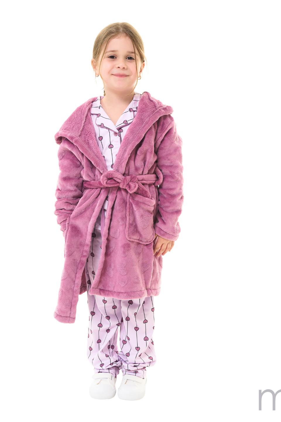 Plush Bordeaux Bathrobe