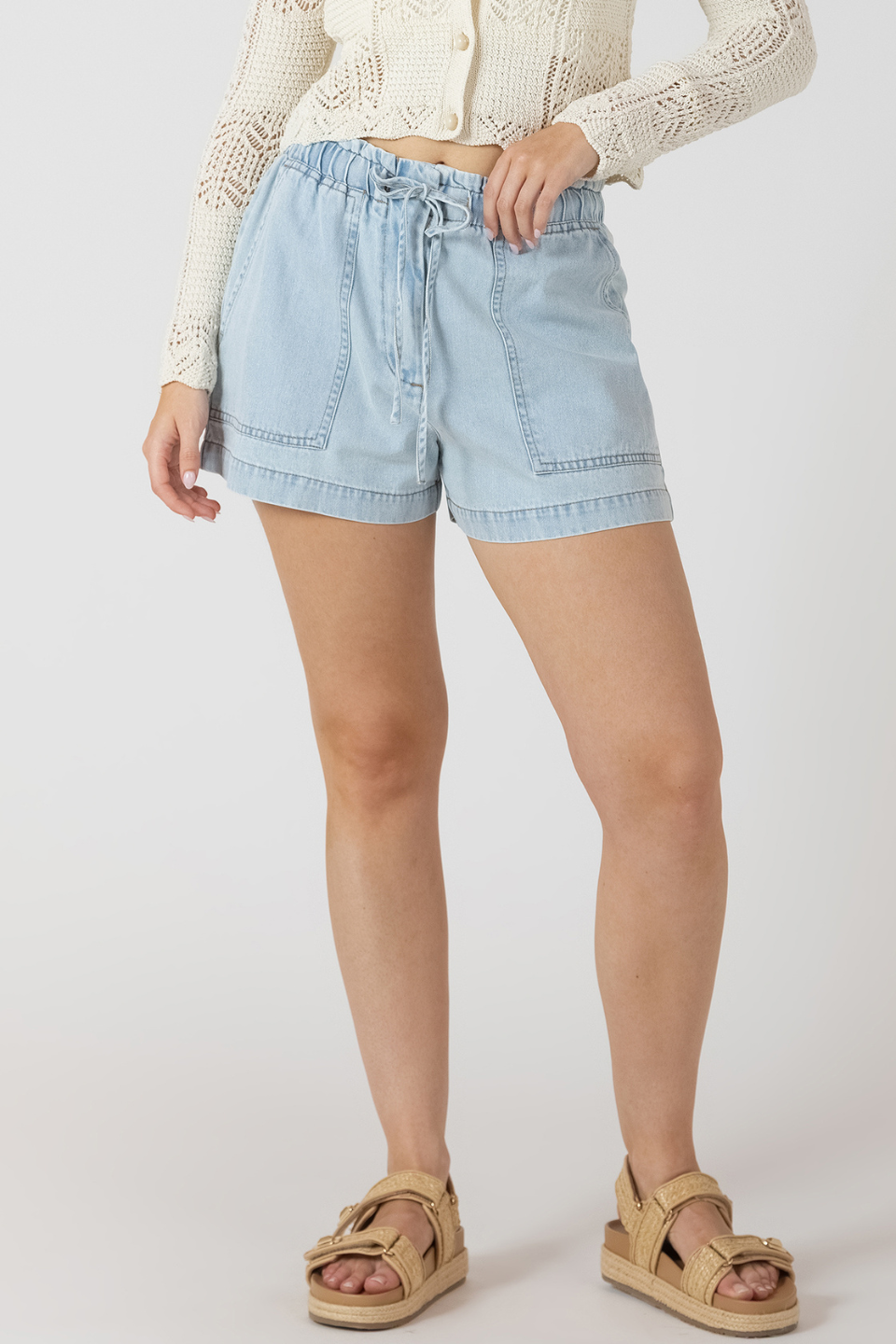 Dex Neria Drawstring Denim Shorts DEX