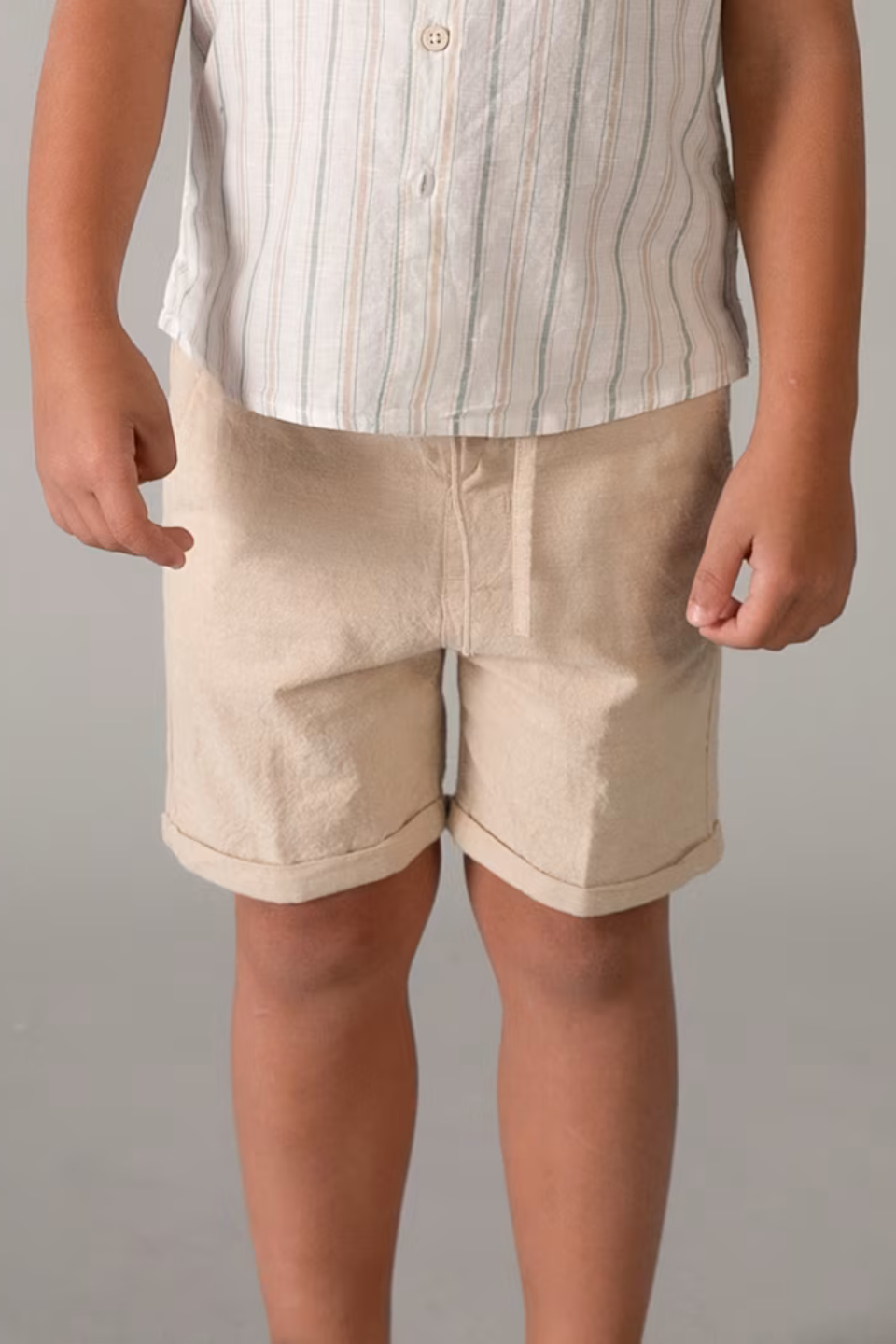 Linen Shorts and Shirt Set - Hot Peppers Clothing