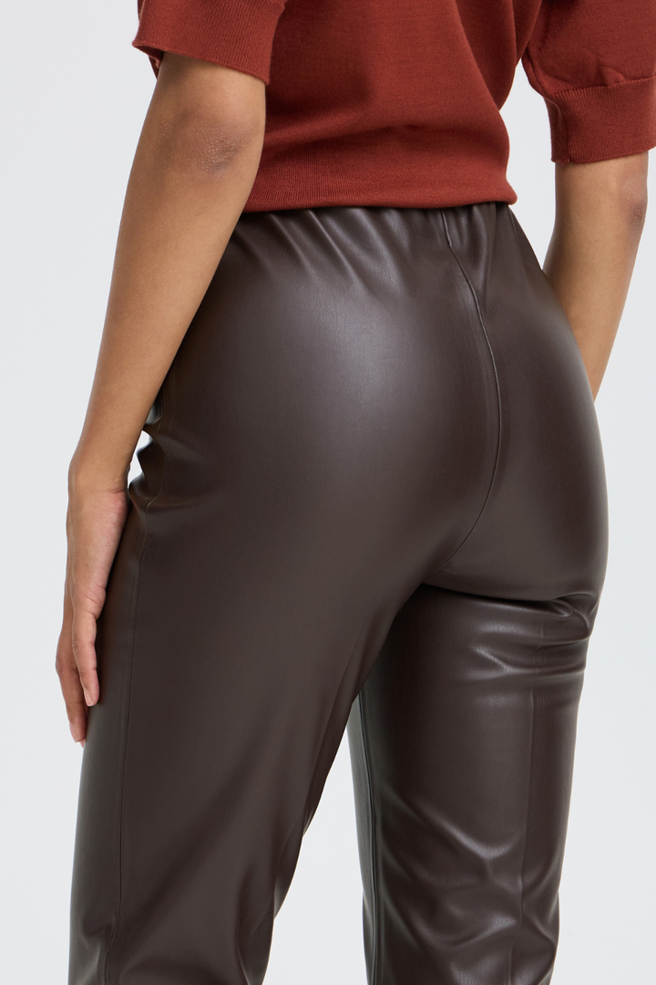 b.young Daja Coated Flare Trousers
