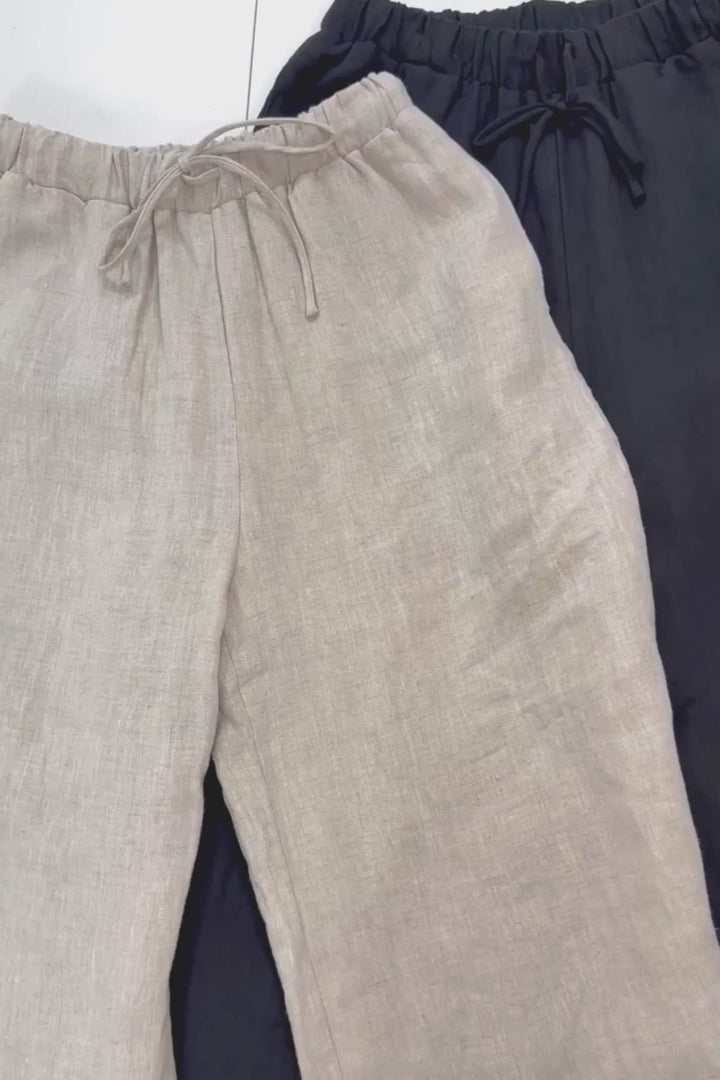 Nyra Linen Straight Leg Pant